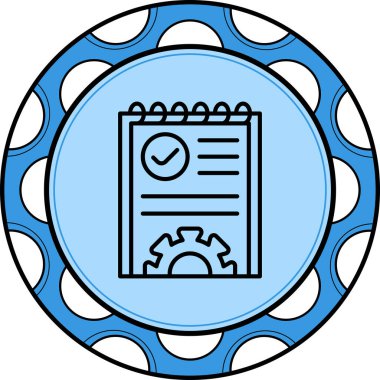 Proje web simgesi vektör illüstrasyonu