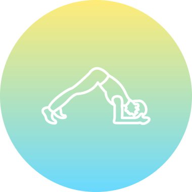 Yunus Plank Poz Simgesi. yoga kolu dengesi poz simgesi