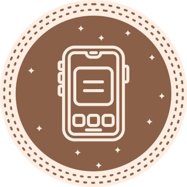 akıllı telefon simgesi, vektör illüstrasyonu basit tasarım