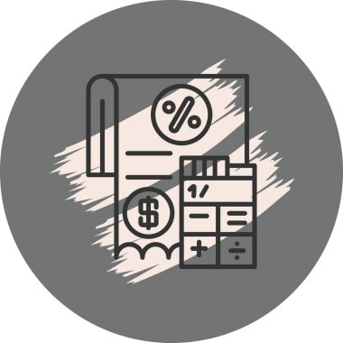 hesap makinesi web simge vektör çizim