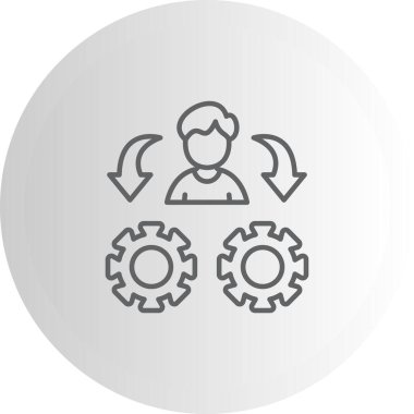 yönetim web simgesi vektör illüstrasyonu