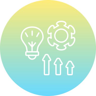 Evolution web simgesi vektör çizimi