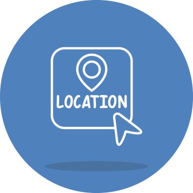 konum web simgesi vektör illüstrasyonu