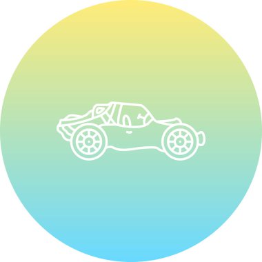 araba simgesi, vektör illüstrasyonu basit tasarım