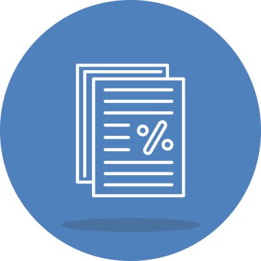 İndirim Raporu Web simgesi vektör çizimi