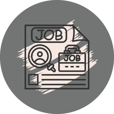 İş Avlama Sayfası Zarif Vektör Sanat Nesnesi