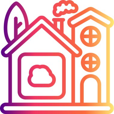 Ev Bulutu Yaratıcı Dinamik Web Tasarımı Nesnesi