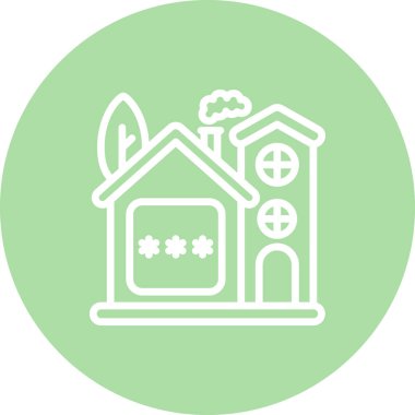 Ev simgesi, vektör illüstrasyonu basit tasarım