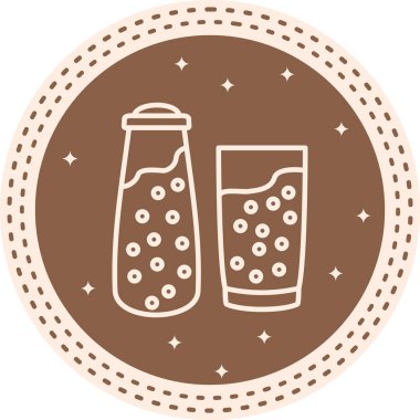 Süt ve Şişe Ayırt Edilebilir Modern Temiz Sanat Özelliği