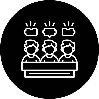 Merkezi bir dairesel amblem, resmi bir işbirliği anlaşmasını sembolize ederek iş adamlarının takım çalışmasını resmediyor.