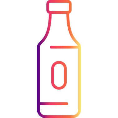 Bira Şişe Premium Temiz Dijital Sanat Düzenlemesi