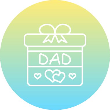 hediye kutusu web simgesi vektör illüstrasyonu