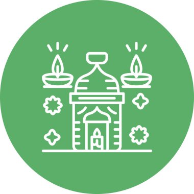 mum ağ ikonu vektör illüstrasyonu