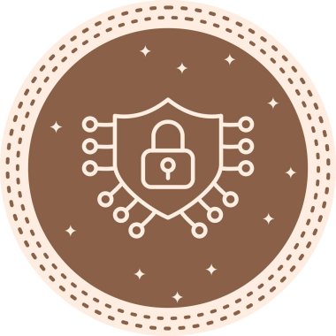 Siber Güvenlik Profesyonel Asgari Yaratıcı Grafik Nesnesi