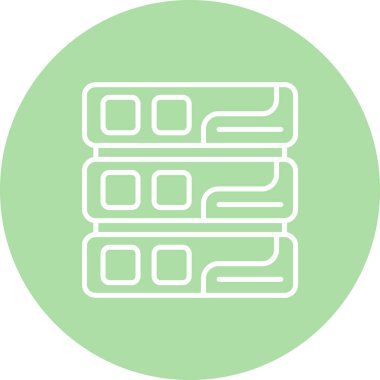 Veritabanı Modern Dengelenmiş Markalaştırma Vektörü Sembolü