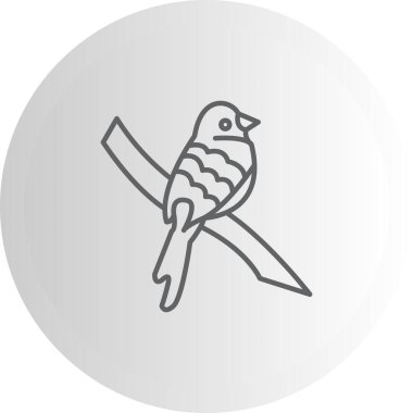 Mavi Grosgaga Sofistike Özel Vektör Sanatı Nesnesi