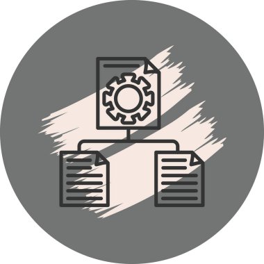 Proje web simgesi vektör illüstrasyonu