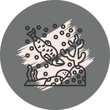 Somon simgesi vektör çizimi