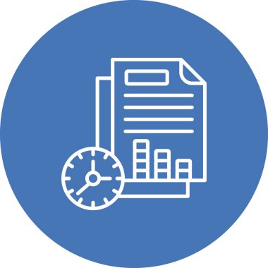 Proje Yönetimi web simgesi vektör illüstrasyonu