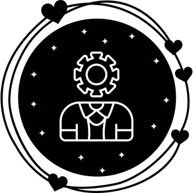 yönetim web simgesi vektör illüstrasyonu