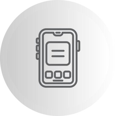 akıllı telefon simgesi, vektör illüstrasyonu basit tasarım