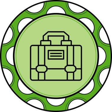 Evrak Çantası'nı web simge vektör çizim