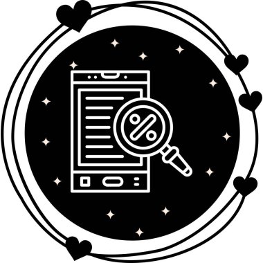 İndirimli web simgesi vektör illüstrasyonu