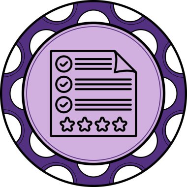 Belge Simgesi. Web Kullanımı için Basit Vektör İllüstrasyonu.