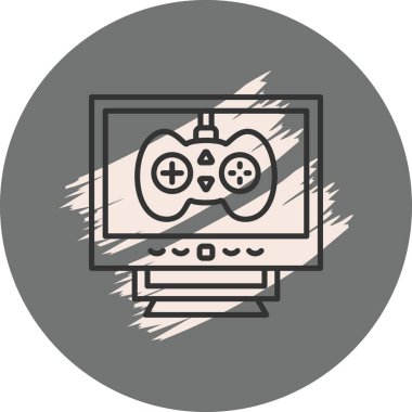 Oyun Ağı simgesinin vektör illüstrasyonu