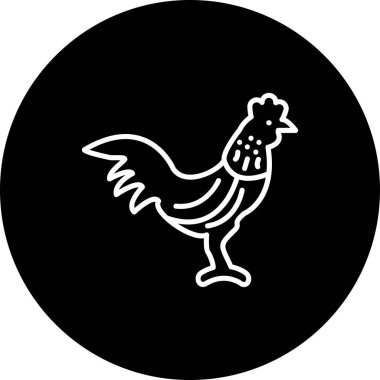 Tavuk ağı simgesinin basit çizimi