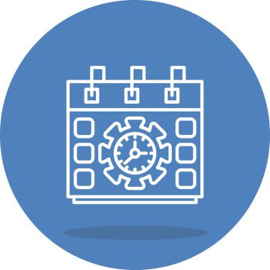 Son teslim tarihi web simgesi vektör illüstrasyonu