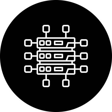 Veritabanı Zarif Modern Yaratıcı Sanat Sembolü