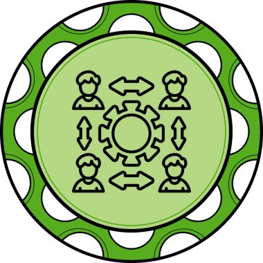  toplantı simgesi vektör illüstrasyon tasarımı