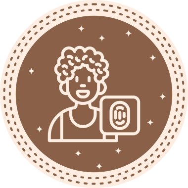 erkek avatar simgesi, vektör illüstrasyon tasarımı