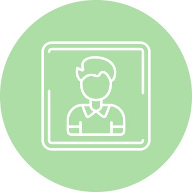 Kullanıcı simgesi. Genç bir çocuğun basit bir çizimi.