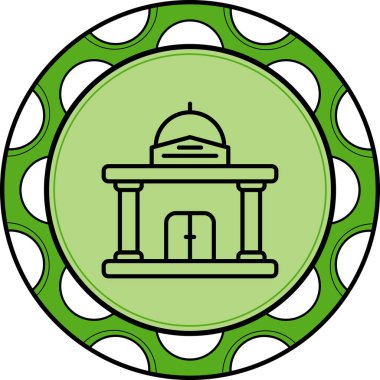 Hükümet web simgesi, basit vektör tasarımı