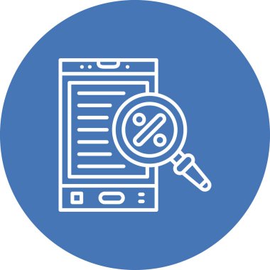 İndirimli web simgesi vektör illüstrasyonu