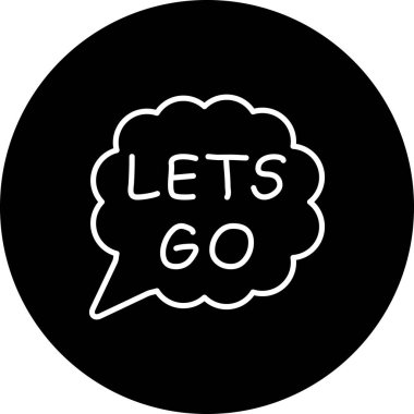 Konuşma balonu çizgisi simgesi, metin basit illüstrasyonlu web etiketi