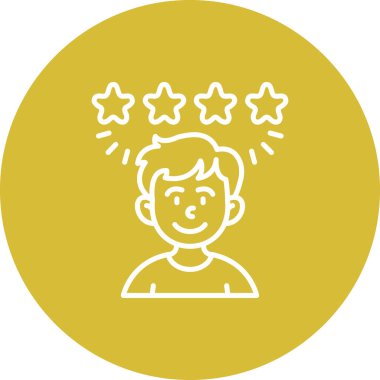 Simge vektör illüstrasyon tasarımını gözden geçir