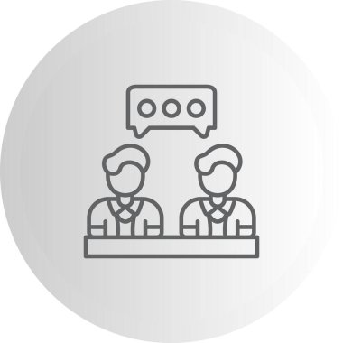  toplantı simgesi vektör illüstrasyon tasarımı