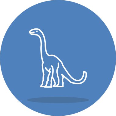 Diplodocus web simgesi vektör illüstrasyonu