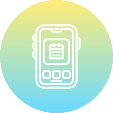 Mobil Takvim Tarzı İşlevsel Web Arayüzü Elemanı