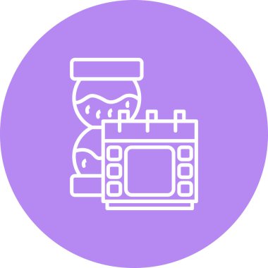 Kum Saati web simgesi vektör illüstrasyonu