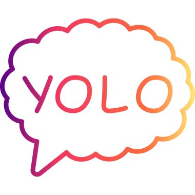 Konuşma balonu çizgisi simgesi, metin basit illüstrasyonlu web etiketi