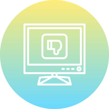 Web simgesi vektör illüstrasyonundan hoşlanmadım