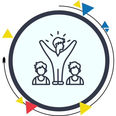 iş liderliği, web basit simgesi