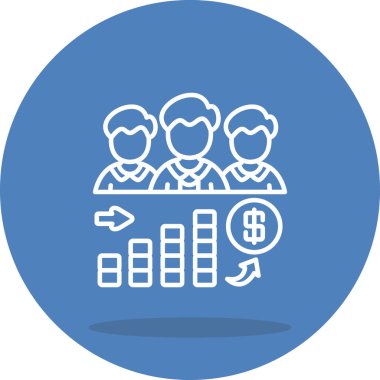 yönetim web simgesi vektör illüstrasyonu