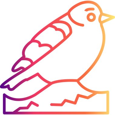 Avrupa Sığırcık ikonu vektör illüstrasyon tasarımı