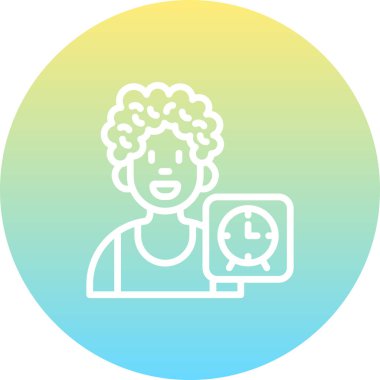 saat web simgesi vektör illüstrasyonu