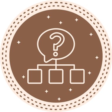 soru web simge vektör çizim